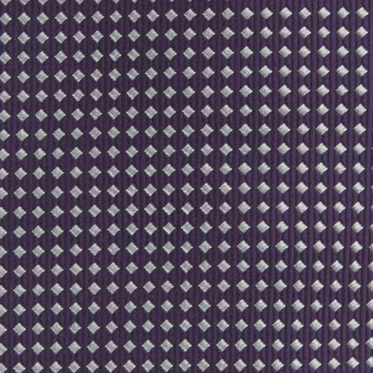 Plum and White Diamond Silk Tie Image 2
