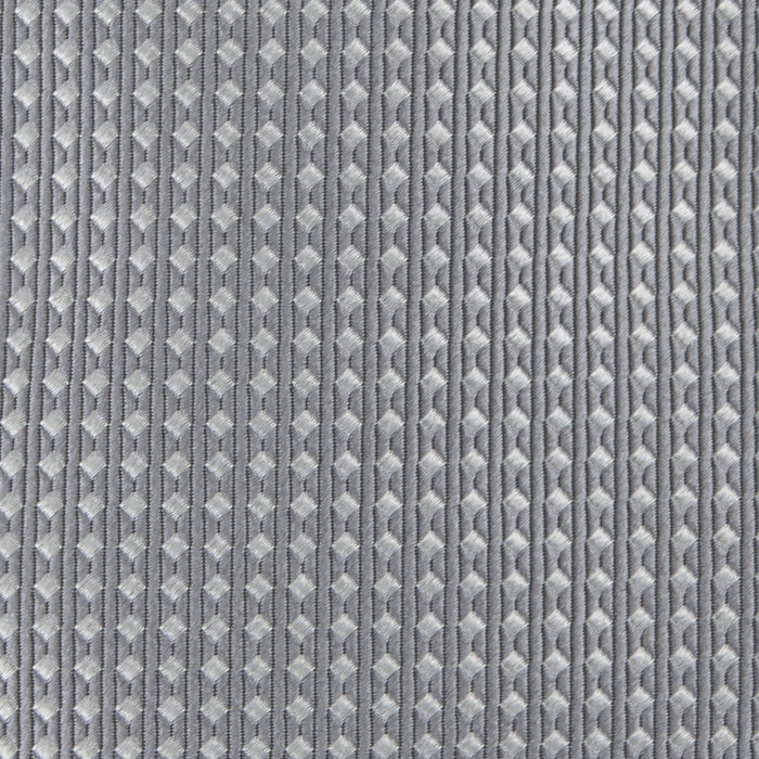 Grey and White Diamond Silk Tie Image 2