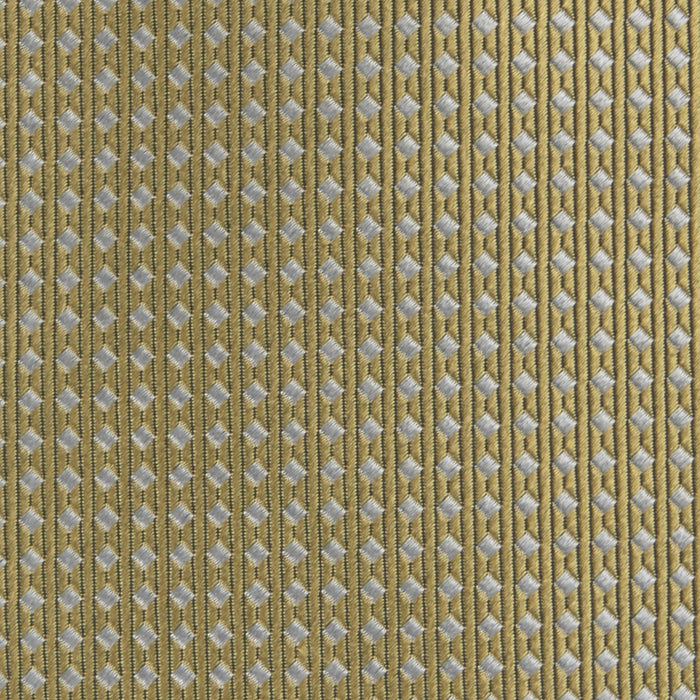 Gold and White Diamond Silk Tie Image 2