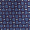 View 3 of product The Turnbull & Asser Plum and Blue Circle and Spot Silk Tie, shown rolled up on a white background, features a classic pattern—an elegant choice to complement any office shirt.