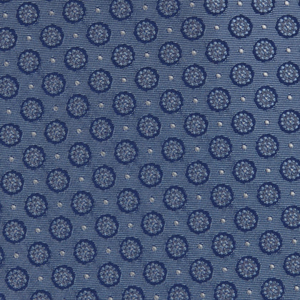Light Blue Floral Spot Silk Tie Image 2