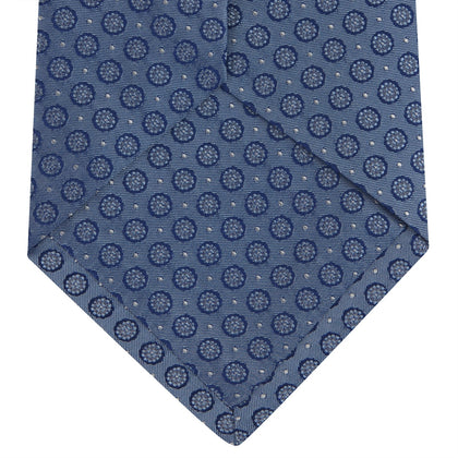 Light Blue Floral Spot Silk Tie Image 3