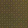 View 3 of product The Gold Floral Spot Silk Tie by Turnbull & Asser showcases a rolled-up design in olive green silk with light floral spots, perfect for adding a refined touch to any office shirt and standing out against a plain white background.