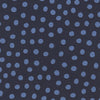 View 3 of product The Turnbull & Asser Navy and Blue Paint Spot Silk Tie features a classic dark navy design with evenly spaced light blue spots, ideal for office wear and shown on a plain white background.