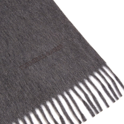 Dark Grey Pure Cashmere Scarf Image 1