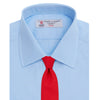 View 4 of product A Light Blue Cotton Shirt with T&A Collar and Double Cuffs by Turnbull & Asser, neatly folded and displayed on a plain white background.