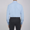 View 3 of product A Light Blue Cotton Shirt with T&A Collar and Double Cuffs by Turnbull & Asser, neatly folded and displayed on a plain white background.
