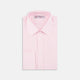 The Turnbull & Asser Pink End-on-End Shirt features a T&A collar, 3-button cuffs, and white buttons—a refined choice for any smart look—shown neatly folded against a plain white background.