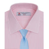 View 4 of product A neatly folded Turnbull & Asser blue shirt with a regent collar and 2-button cocktail cuffs, displayed against a plain white background.