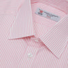 View 5 of product A neatly folded Turnbull & Asser blue shirt with a regent collar and 2-button cocktail cuffs, displayed against a plain white background.