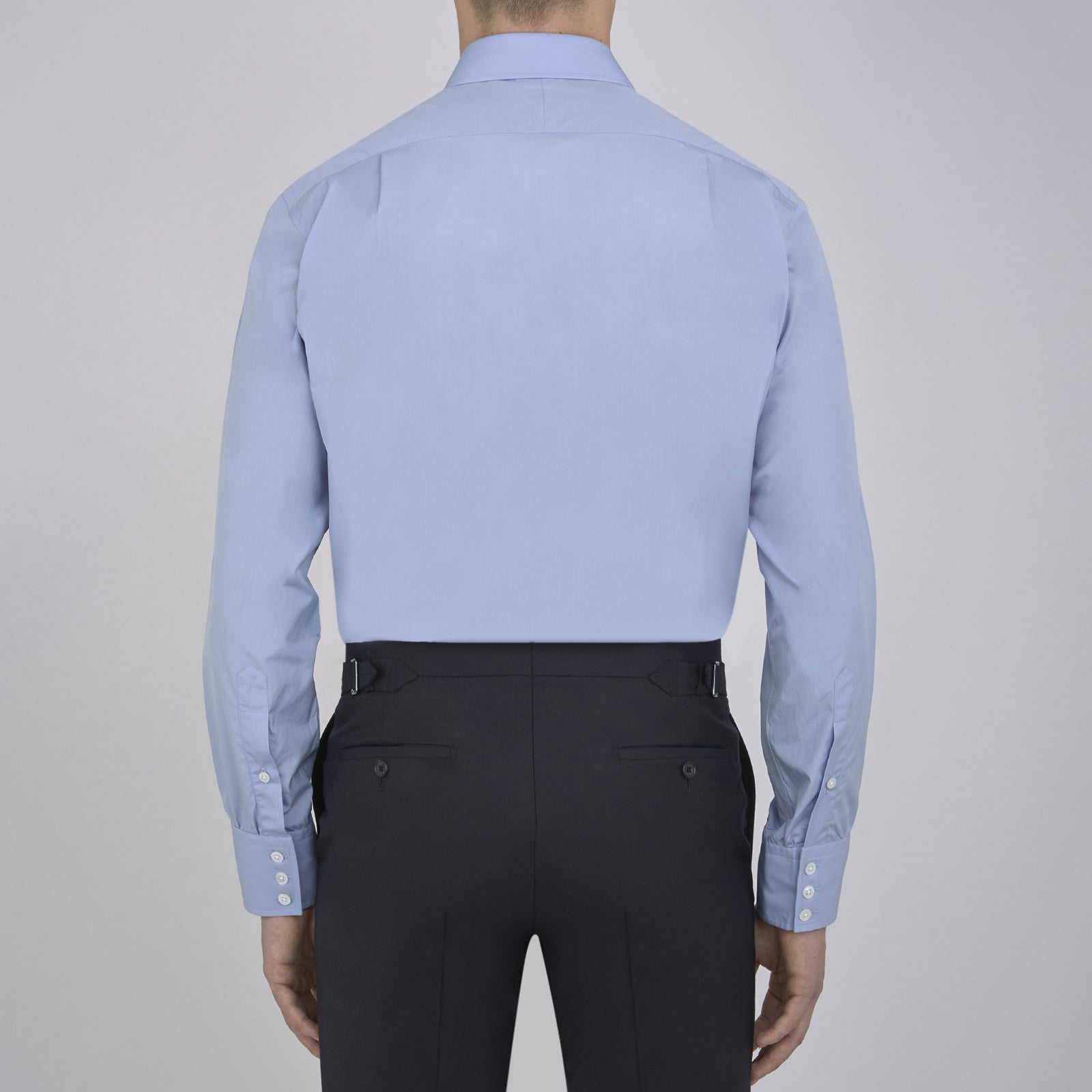 View 3 of product A pair of neatly folded light khaki pure cotton socks by Turnbull & Asser is displayed against a plain white background, their label visible and evoking the understated elegance typical of premium accessories.