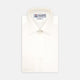 The Cream Silk Shirt by Turnbull & Asser features a T&A collar and 3-button cuffs, displayed folded on a light background—perfect for sophisticated evening wear.