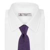 View 2 of product The Turnbull & Asser Purple Paisley Silk Tie, shown rolled on a white background, features an elegant paisley design—a stylish statement piece for any occasion.