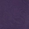 View 3 of product The Turnbull & Asser Purple Paisley Silk Tie, shown rolled on a white background, features an elegant paisley design—a stylish statement piece for any occasion.