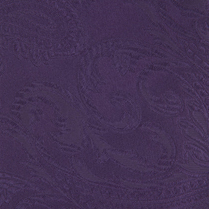 Purple Paisley Silk Tie Image 2