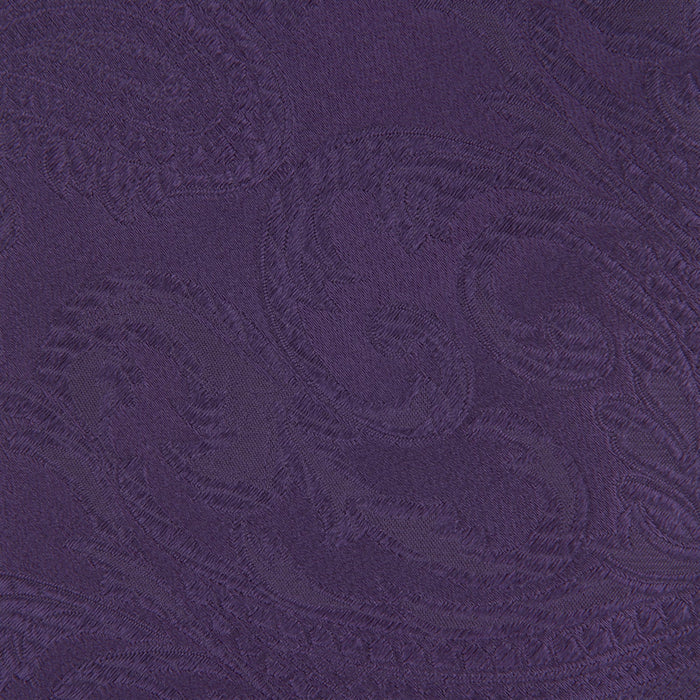 Purple Paisley Silk Tie Image 2