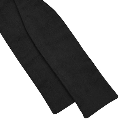 Black Narrow Silk Bow Tie Image 2