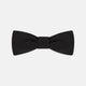 The Black Narrow Silk Bow Tie by Turnbull & Asser features a classic slim design with a matte finish, neatly tied and centered on a plain white background—perfect for formal occasions.