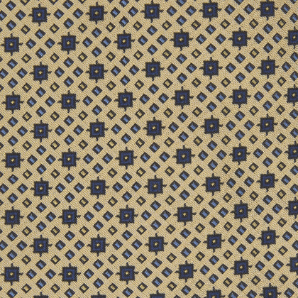 Pale Yellow Geometric Silk Tie Image 2