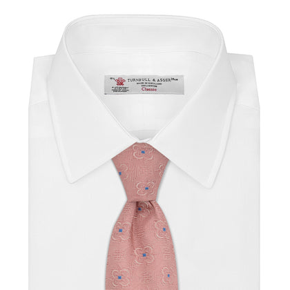 Pink Flower Mosaic Silk Tie Image 1