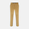 View 1 of product The Manson Sunflower Yellow Corduroy Trousers by Turnbull & Asser feature a straight-leg fit, belt loops, side pockets, and button closure—ideal for refreshing your seasonal wardrobe. Displayed against a plain white background.