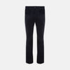 View 1 of product A pair of Turnbull & Asser Navy Cotton Cashmere Corduroy 5-Pocket Trousers, shown front-facing on a plain white background.