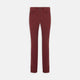 Turnbull & Asser Hanley Maroon Moleskin 5-Pocket Trousers shown on a white background, with front pockets, button closure, and belt loops.
