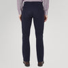 View 3 of product The Hanley Navy Moleskin 5-Pocket Trousers by Turnbull & Asser feature a classic straight-leg fit with front and back pockets, button and zip closure—versatile navy trousers shown against a white background.