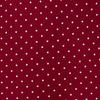 View 3 of product The Turnbull & Asser Burgundy and White Small Spot Printed Silk Tie, shown rolled against a plain white background, is an elegant accessory ideal for the office.