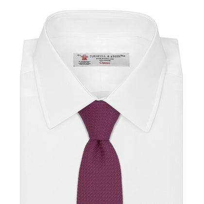 Wine Grenadine Silk Tie Image 1
