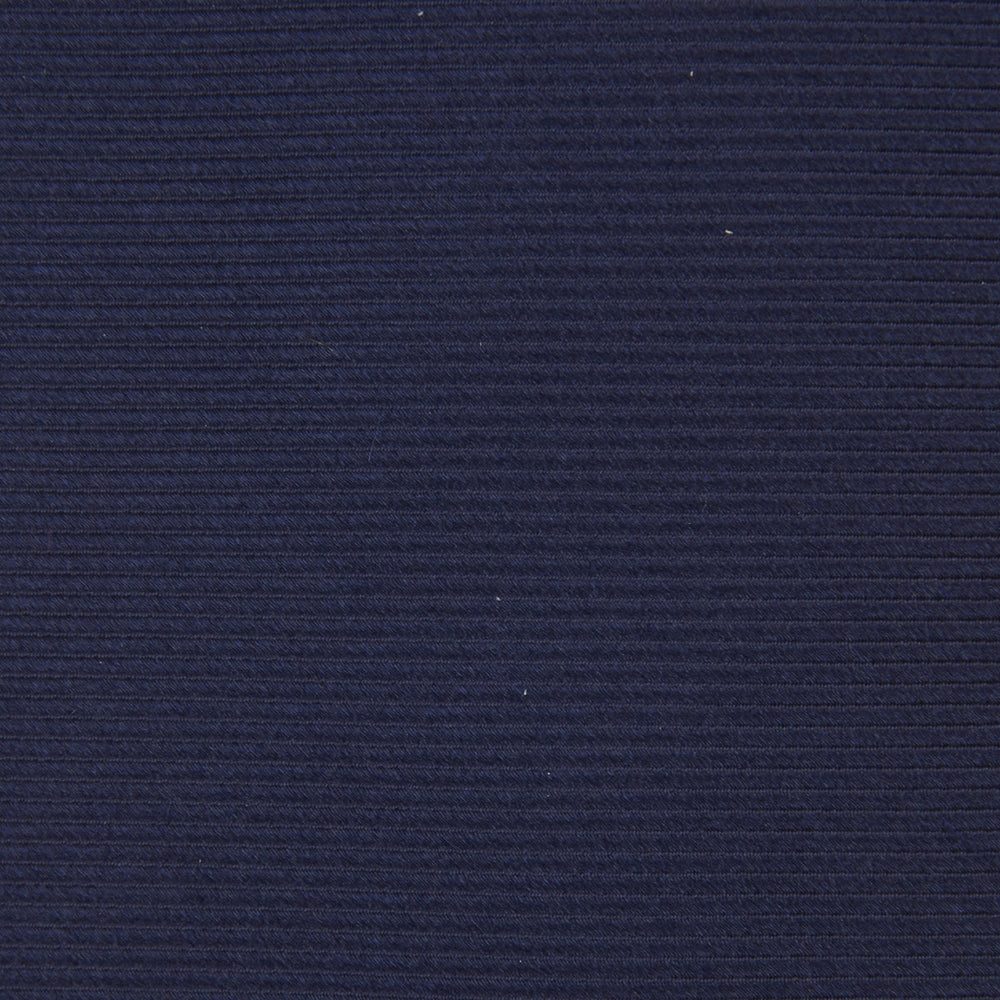 The Slim Navy Twill Silk Tie by Turnbull & Asser features a classic textured design—perfect with a cotton shirt—neatly displayed on a white background.