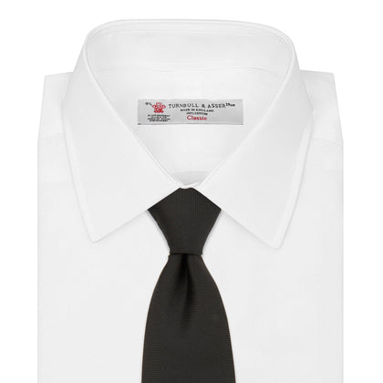 Black Twill Silk Tie Image 1