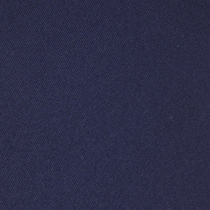 Long Navy Plain Satin Silk Tie Image 2