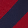 View 3 of product The Turnbull & Asser Long Navy and Red Block Stripe Repp Silk Tie features bold diagonal stripes on white—an ideal office shirt companion.