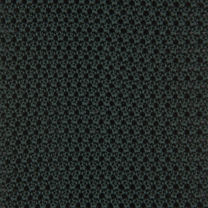 Green Knitted Silk Tie Image 2