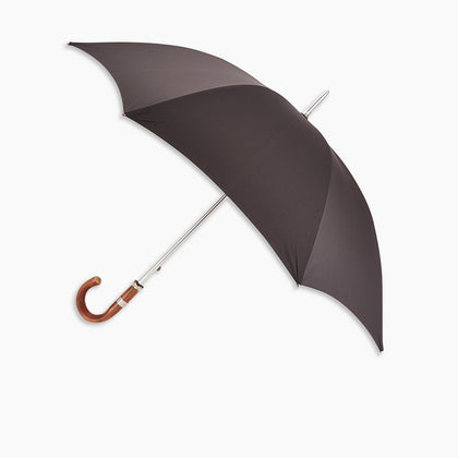 Dark Grey Umbrella with Chestnut Crook Image 2