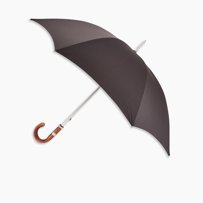 Dark Grey Umbrella with Chestnut Crook Image 2
