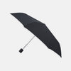 View 1 of product The Turnbull & Asser Black Automatic Telescopic Umbrella features a matte black handle and a sturdy, sleek design.