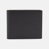 View 1 of product The Turnbull & Asser Black Leather Billfold is a stylish wallet shown closed and standing upright against a white background.