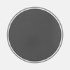 View 1 of product A plain black cotton circle, representing Turnbull & Asser's fabric, is centered on a light gray background with a thin white border and a textured surface outlined by a thicker gray ring.