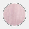 View 2 of product A circular view of Turnbull & Asser's Lilac Hairline Stripe Cotton Fabric, featuring evenly spaced vertical pink and white stripes with a thin gray border, displayed on a plain white background.