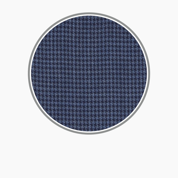 Navy Check Flannel Fabric Image 2