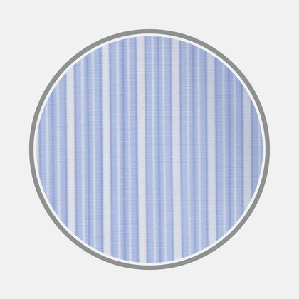 Light Blue Rich Stripe Cotton Fabric