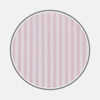 Pink and White Stripe Cotton Fabric