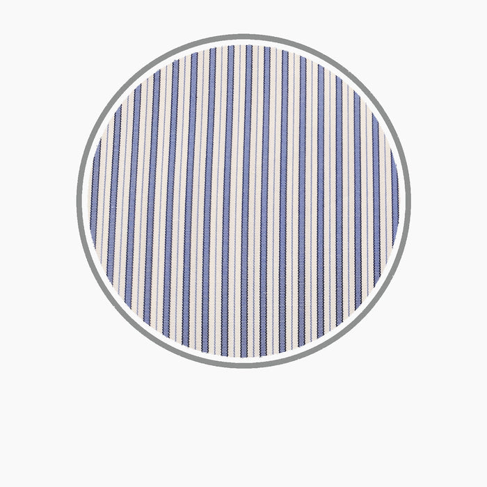 Blue Multi Stripe Silverline Cotton Fabric Image 2