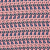View 3 of product The Pink Dressing Gowns Pocket Square by Turnbull & Asser features a pink base inspired by classic dressing gowns, with black and white illustrated golfers in swinging poses and navy and pink striped borders.