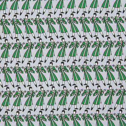 Green Dressing Gowns Pocket Square Image 2