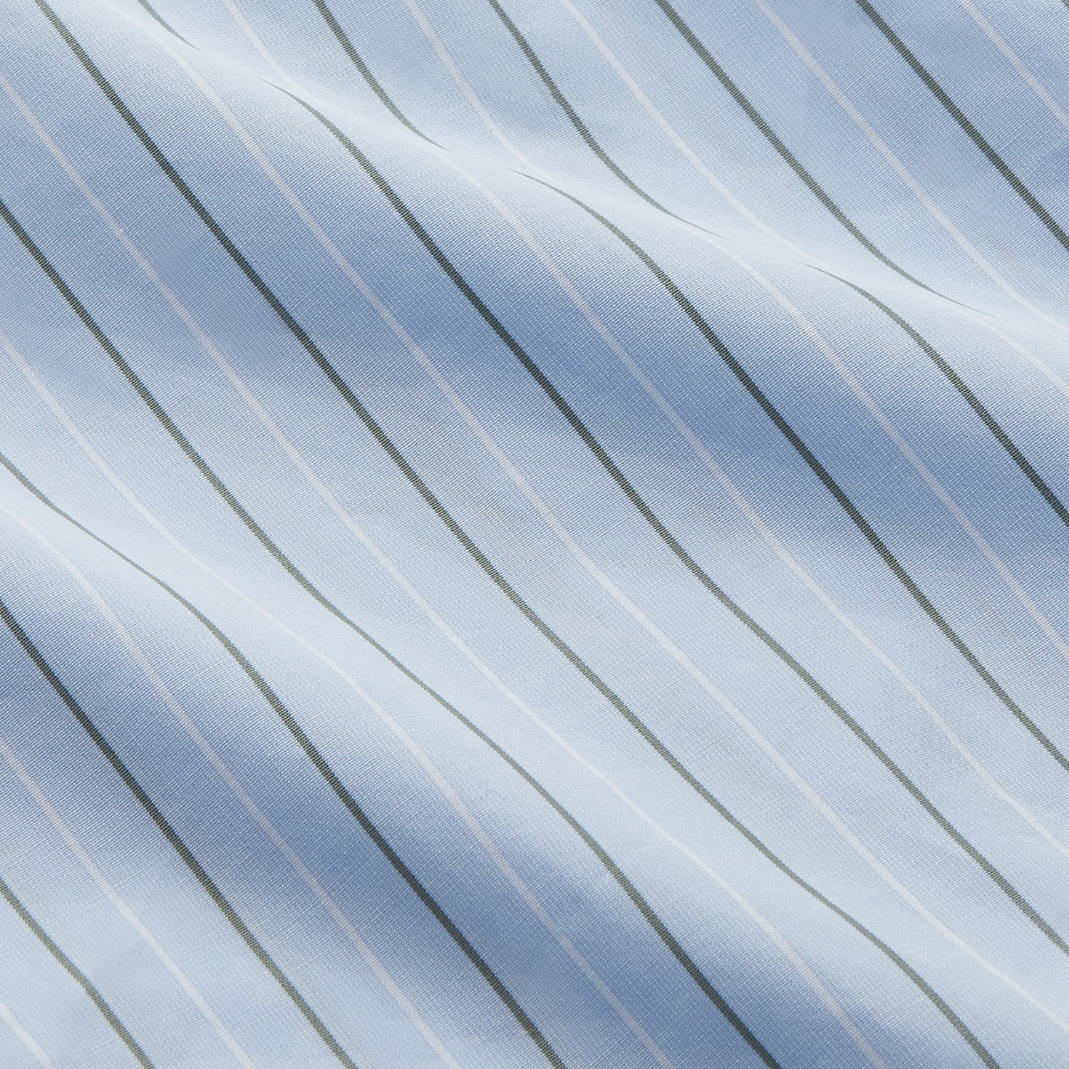 View 4 of product Green Stripe Regular Fit Shirt by Turnbull & Asser, featuring a T&A collar and double cuffs, displayed against a white background.