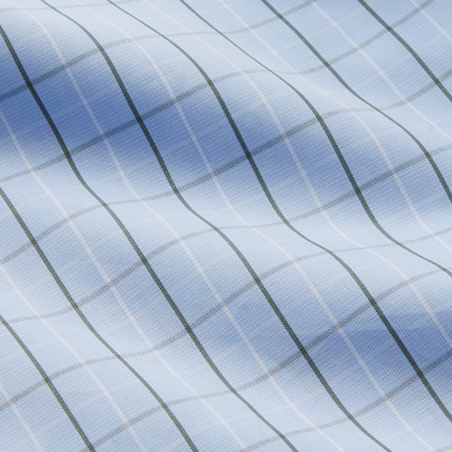 View 4 of product The Turnbull & Asser Green Graph Check Regular Fit Shirt features a T&A collar, 3-button cuffs, and a timeless grid check pattern for a classic look.