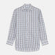 Turnbull & Asser’s Tonal Beige Regular Fit Shirt features a T&A collar, 3-button cuffs, and a slightly curved hem.